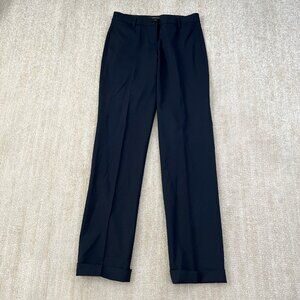 Theory Shonna Sevona Wool Navy Blue Dress Suit Pants 0